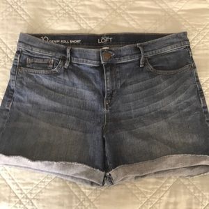 ☀️Loft 4” Denim Roll short